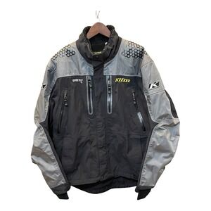 Klim Valdez Gore-Tex Pro Snowmobile Jacket Mens XL Black Grey Shell